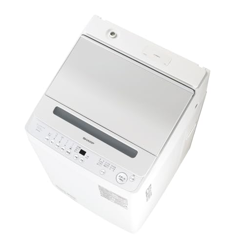 シャープ タテ型 全自動洗濯機 洗濯10kg 幅55.5cm ダイヤカット 穴なし槽 ES-GV10J-S シルバー